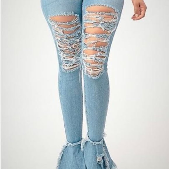 Lovely Flare Leg Jeans - Picture 1 of 5